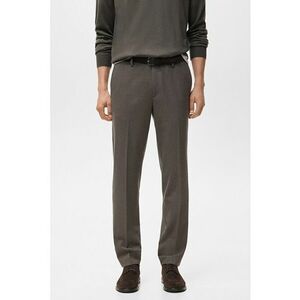 Pantaloni eleganti cu croiala slim-fit - Maro imagine