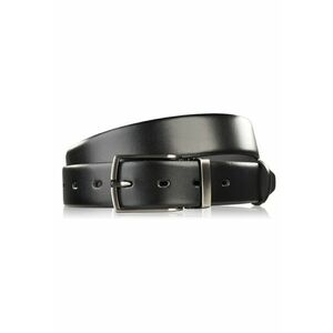 Curea pentru pantaloni din piele pentru barbati Brodrene OPM-11 - Negru imagine