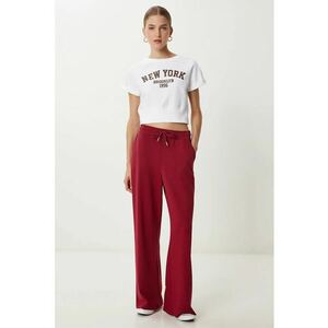 Pantaloni dama - Happiness Istanbul - picior rosu textil imagine