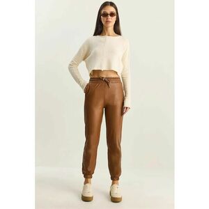 Pantaloni dama - Lucci - jogger maro camel - Maro deschis imagine