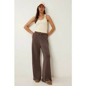 Pantaloni dama - Happiness Istanbul - ISTANBUL - maro mocha - textil - Mocca imagine