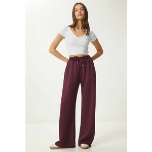 Pantaloni dama - Happiness Istanbul - pantaloni de trening - picior rosu - textil - Visiniu imagine