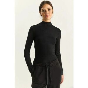Bluza dama Slim Fit - Negru imagine