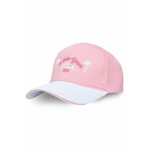 Sapca unisex cu palmieri brodati Cairo - Roz imagine