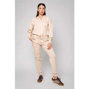 Set HyperA hanorac cu fermoar si pantalon Light Beige New 19772 imagine