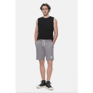 Pantaloni scurti din amestec de bumbac Fowler - Gri - Gri imagine