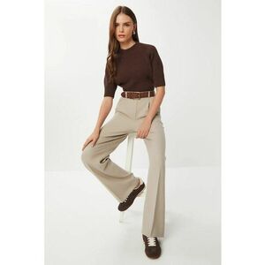Pantaloni dama - Happiness Istanbul - bej - textil - Bej Natural imagine