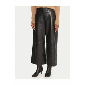 Pantaloni pentru dama - piele - negru imagine