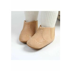 Cizmulite scurte Simply - pentru bebelusi - SuperBaby - Model AL 39714 - Piele ecologica - 12-18 luni - Unisex - Crem - imagine