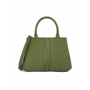 Geanta din piele cu maner si bareta Dhyalma - Sage Green imagine