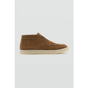 Ghete slip-on din piele intoarsa - Maro deschis imagine