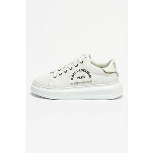 Pantofi sport de piele cu aplicatie logo Kapri - Alb imagine
