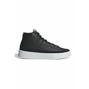 Pantofi sport inalti de piele si piele intoarsa Znsored - Negru imagine
