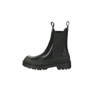 Ghete Chelsea de piele - Negru imagine