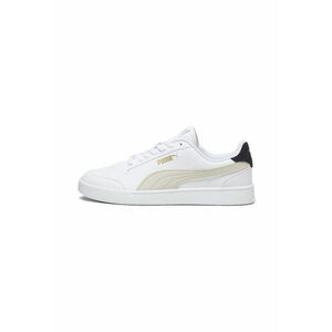 Pantofi sport de piele ecologica Shuffle - Alb/Crem imagine