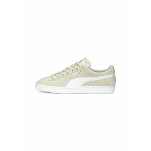 Pantofi sport de piele intoarsa si piele ecologica - Alb murdar imagine