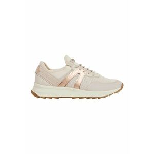 Pantofi sport slip-on cu insertii stralucitoare - Maro nisip/Auriu rose imagine