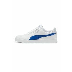Pantofi sport de piele ecologica Shuffle - Alb/Albastru imagine