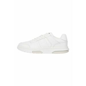 Pantofi sport cu segmente de piele - Alb imagine