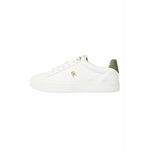 Pantofi sport din piele - Alb/Kaki imagine
