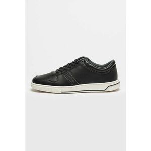 Pantofi sport low-cut de piele - Negru/Alb murdar imagine