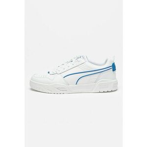 Pantofi sport low-cut de piele RBD Tech - Alb optic/Albastru imagine