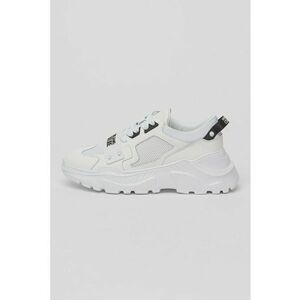 Pantofi sport cu insertii de piele - Alb murdar imagine