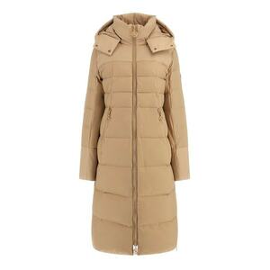 Geaca lunga cu gluga - Bej imagine