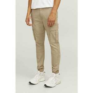 Pantaloni cargo uni - Bej imagine