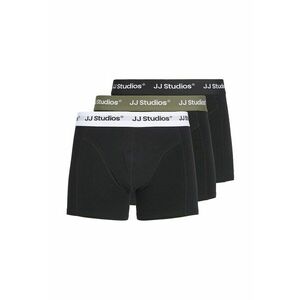 Set de boxeri din amestec de bumbac organic - 3 perechi - Negru/Verde masliniu imagine