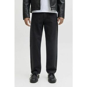Blugi drepti cu model cu 5 buzunare - Negru imagine