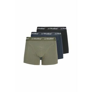 Set de boxeri din amestec de bumbac organic - 3 perechi - Negru/Kaki/Bleumarin imagine