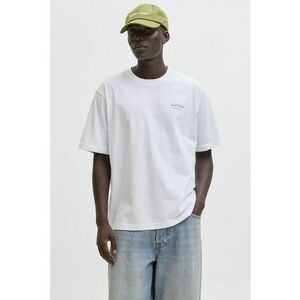 Tricou de bumbac organic cu imprimeu logo - Alb optic imagine