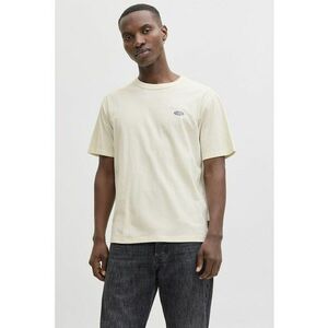 Tricou cu imprimeu text pe partea din spate - Crem imagine