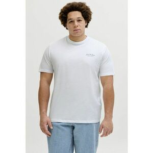 Tricou de bumbac organic cu decolteu la baza gatului - Alb optic imagine