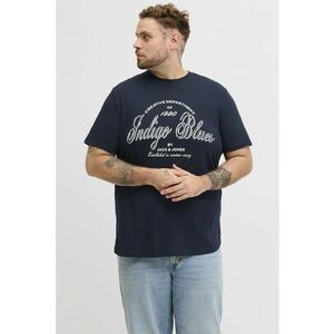 Tricou de bumbac organic cu imprimeu - Bleumarin imagine