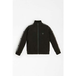 Bluza de trening cu fermoar si benzi laterale cu logo - Negru imagine