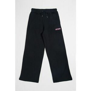 Pantaloni de trening cu croiala ampla si logo - Negru imagine