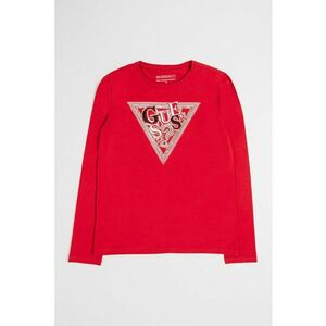 Bluza cu imprimeu logo cu paiete - Rosu imagine