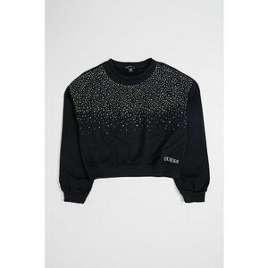 Bluza de trening din bumbac cu aplicatii din strasuri - Negru imagine