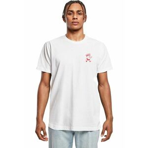 Tricou cu imprimeu text - Rosu/Alb imagine