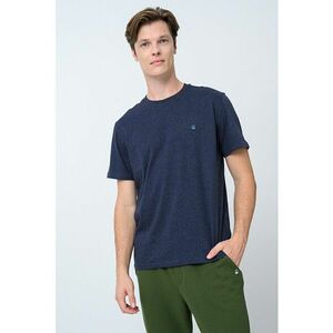 Tricou relaxed fit din bumbac organic - Albastru inchis imagine