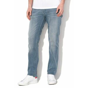 Blugi slim fit cu talie medie Josh - Albastru prafuit imagine