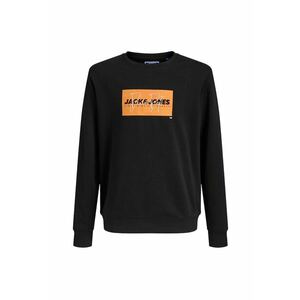 Hanorac JACK &JONES Cole Print Sweat Crew JNR 54405 - Negru imagine