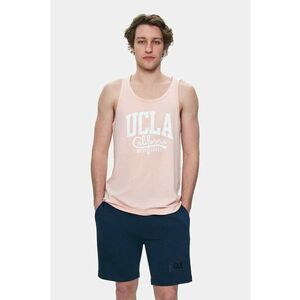 Tricou regular fit - decolteu la baza gatului - imprimeu cu logo - Roz - PEBBLE - Roz imagine