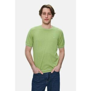 Tricou regular fit cu decolteu la baza gatului Fared - Verde imagine