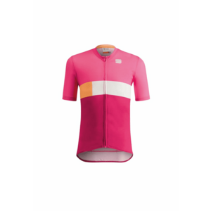 Tricou ciclism copii Snap Roz/Alb - Alb/Roz imagine