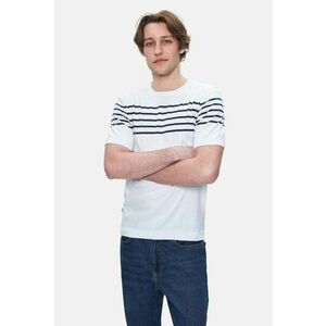 Tricou regular fit cu decolteu la baza gatului Kendrick - Alb imagine