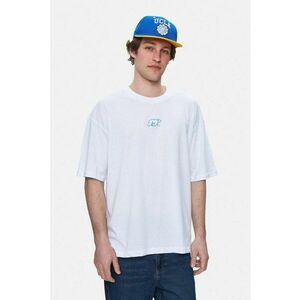 Tricou regular fit - decolteu la baza gatului - imprimeu cu logo - Alb - SINCLAIR - Alb imagine