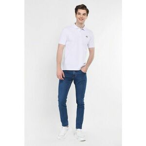 Tricou polo cu logo discret Lakes - Alb imagine